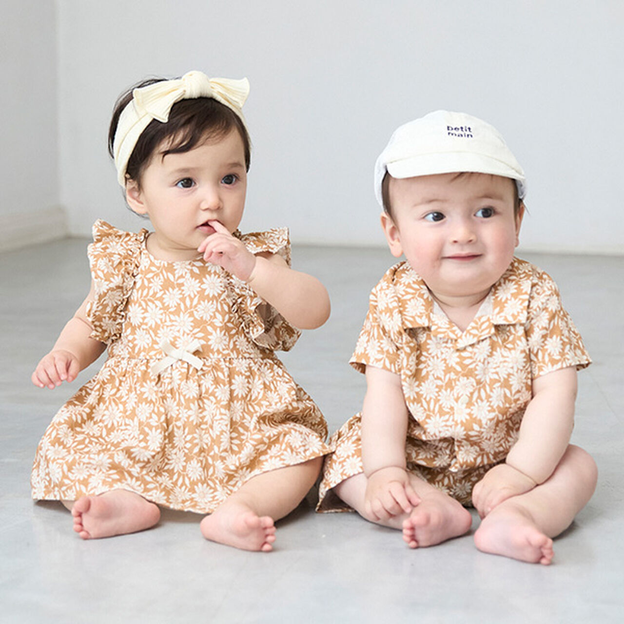 [Link] All-Over Pattern Long One-Piece Dress,Blue, large image number 2