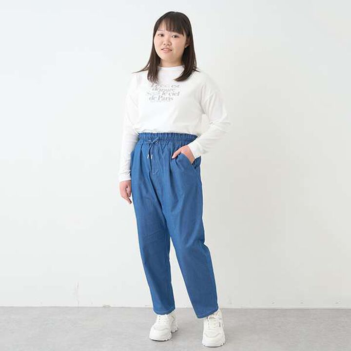 [+SIZE] [GOOD PRICE] Tapered Pants,Blue, medium image number 9