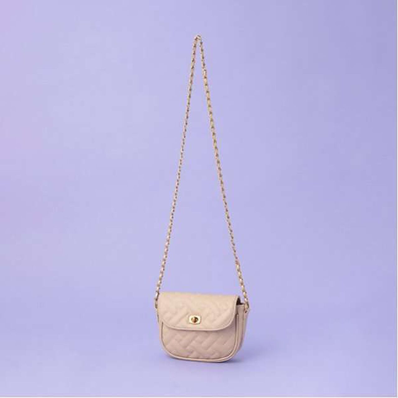 Quilted Shoulder Bag,Beige, large image number 0