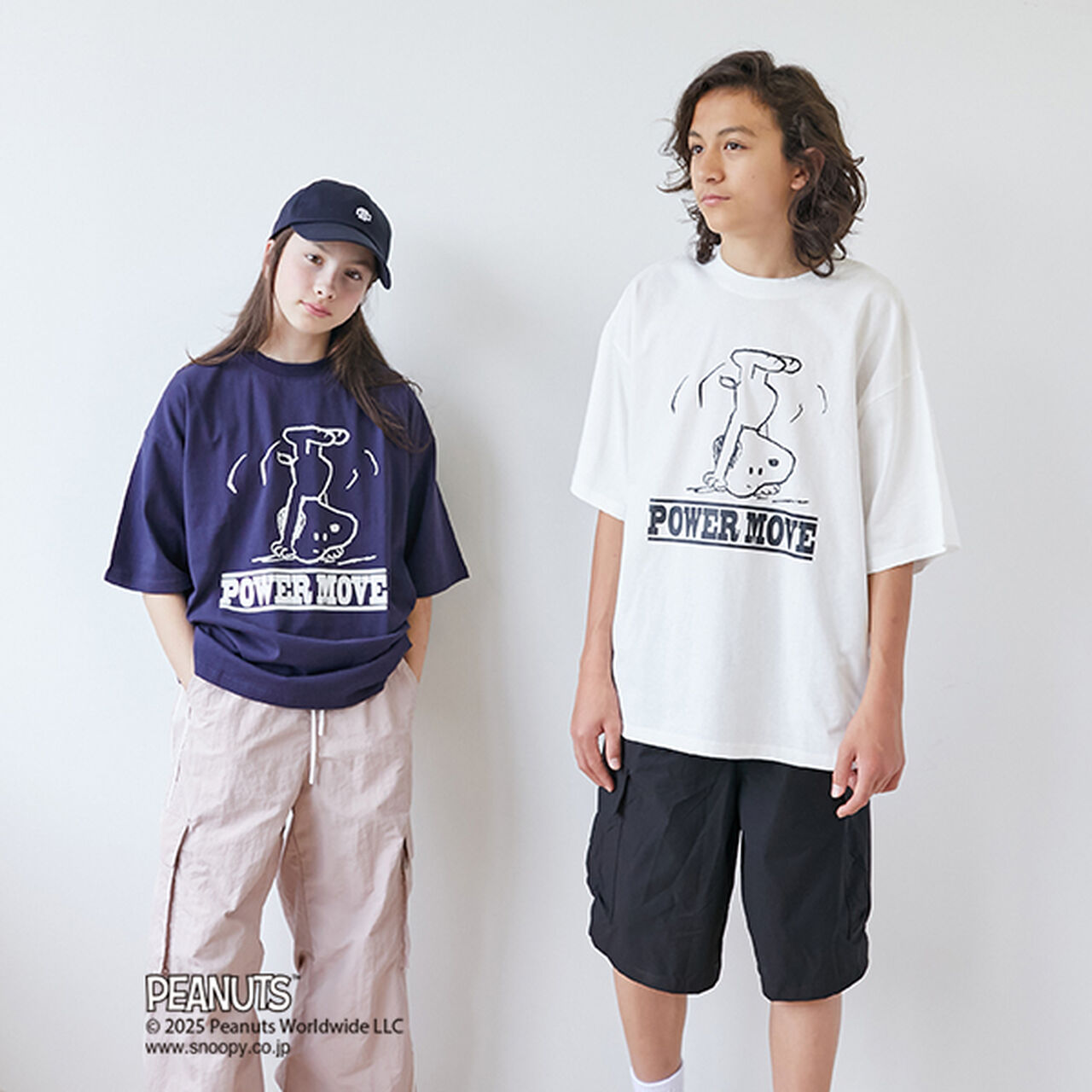 [GLSW.] [PEANUTS] Snoopy Power Move Front Print T-Shirt,White, large image number 7