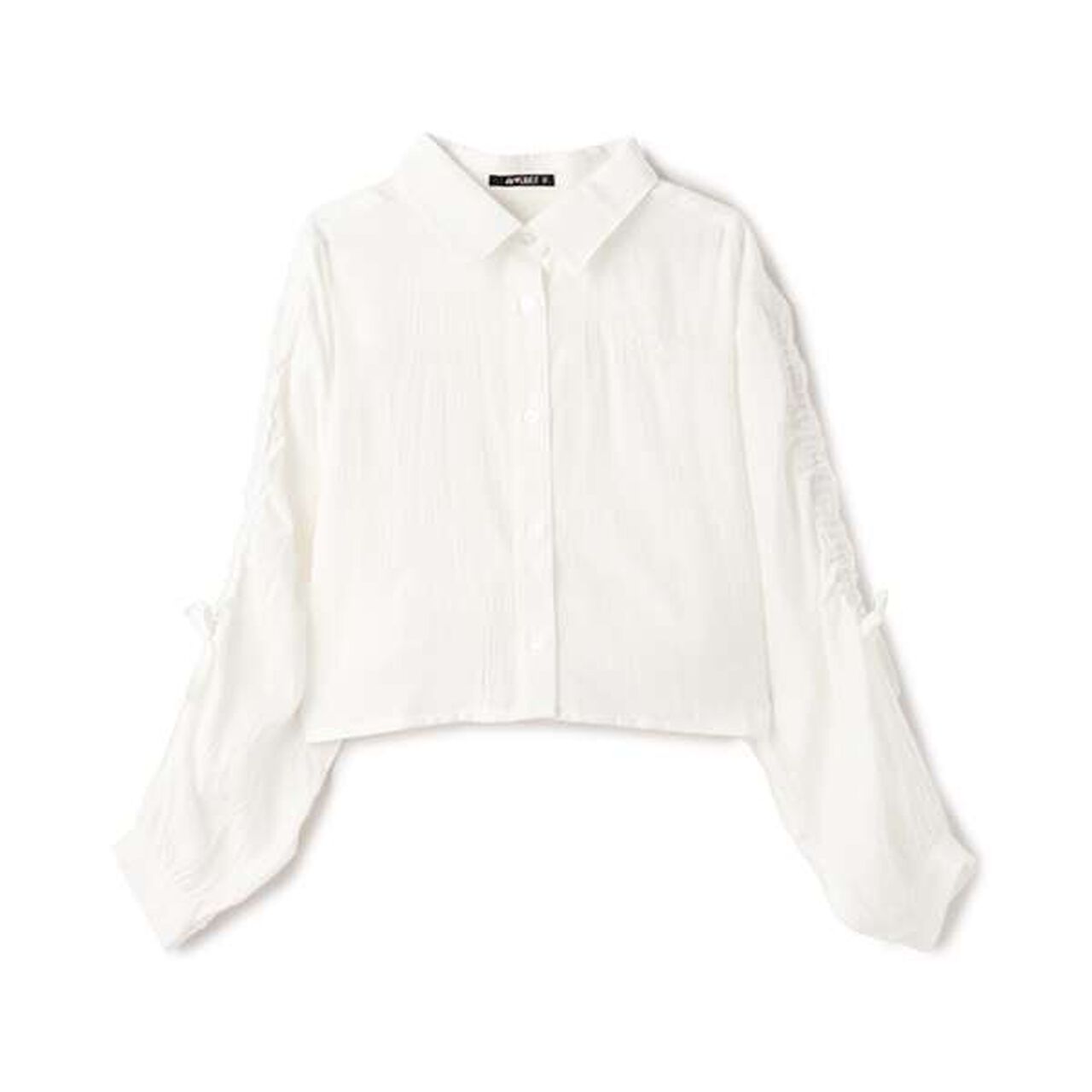 Drawstring Shirt,Off white, large image number 0