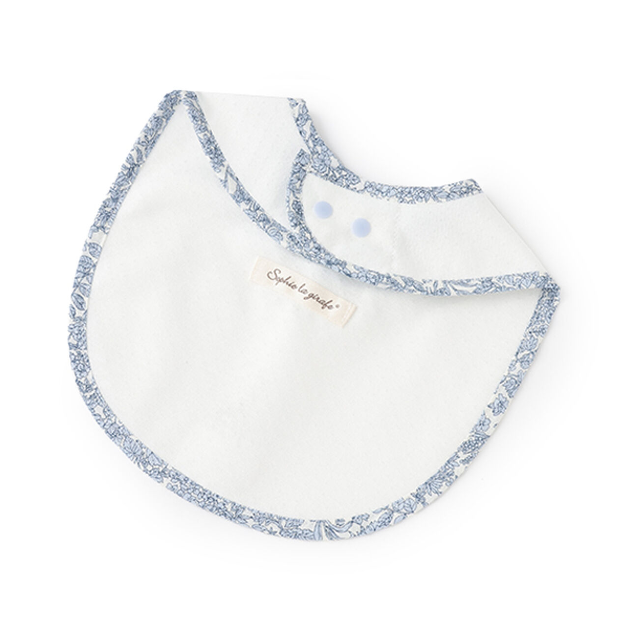 Small Floral Pattern Frill Bib,Pink, large image number 1