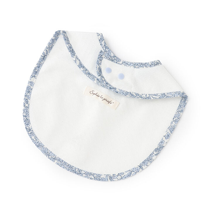 Small Floral Pattern Frill Bib,Pink, medium image number 1