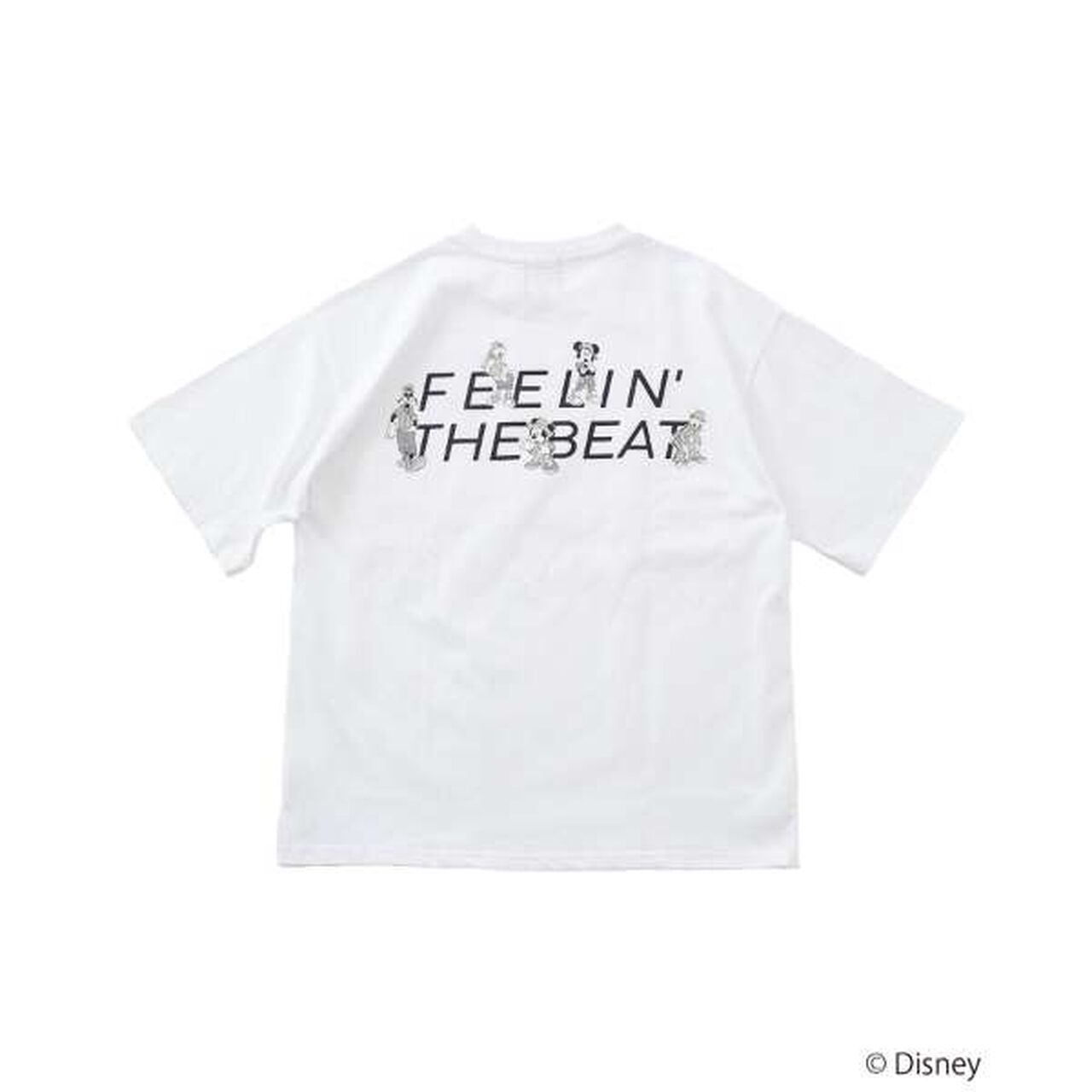 [GLSW.] [DISNEY] Mickey Mouse & Friends / Back Print Short Sleeve T-Shirt,White, large image number 6