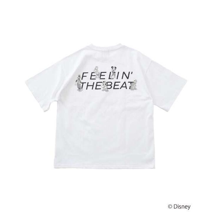 [GLSW.] [DISNEY] Mickey Mouse & Friends / Back Print Short Sleeve T-Shirt,White, medium image number 6