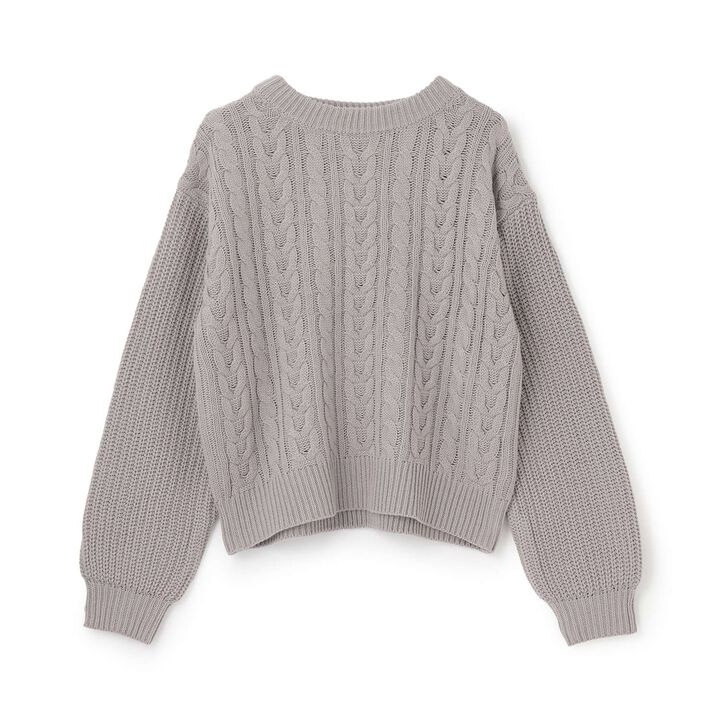 [GOOD PRICE] Cable Knit Pullover,Ivory, medium image number 8