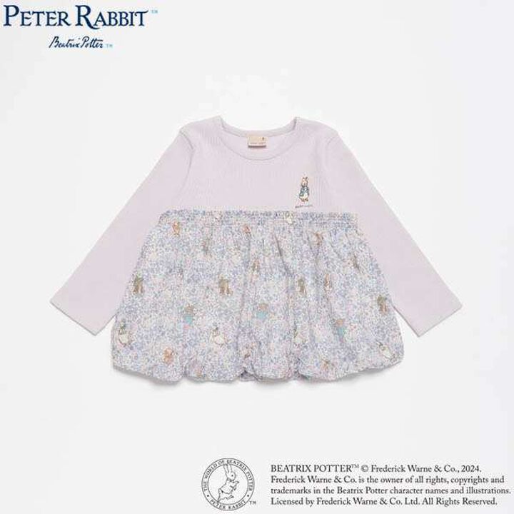 Peter Rabbit Floral Long Sleeve T-Shirt,Ivory, medium image number 15
