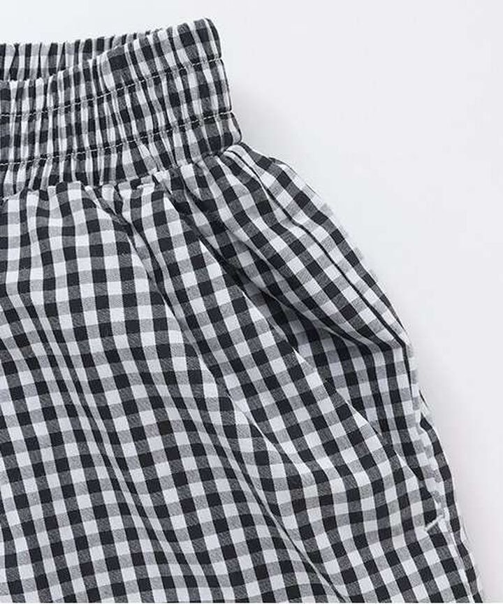 Gingham Check Shorts [Korean Fashion],Red, medium image number 8