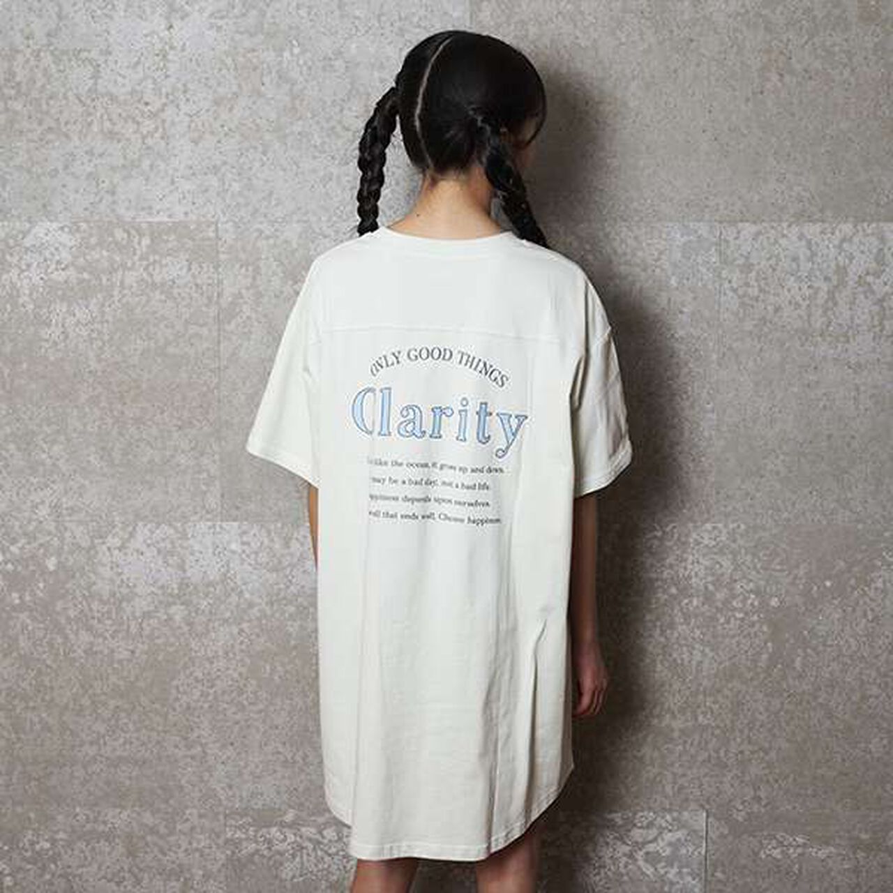 Functional Material Back Print T One-Piece Dress,Emerald green, large image number 9