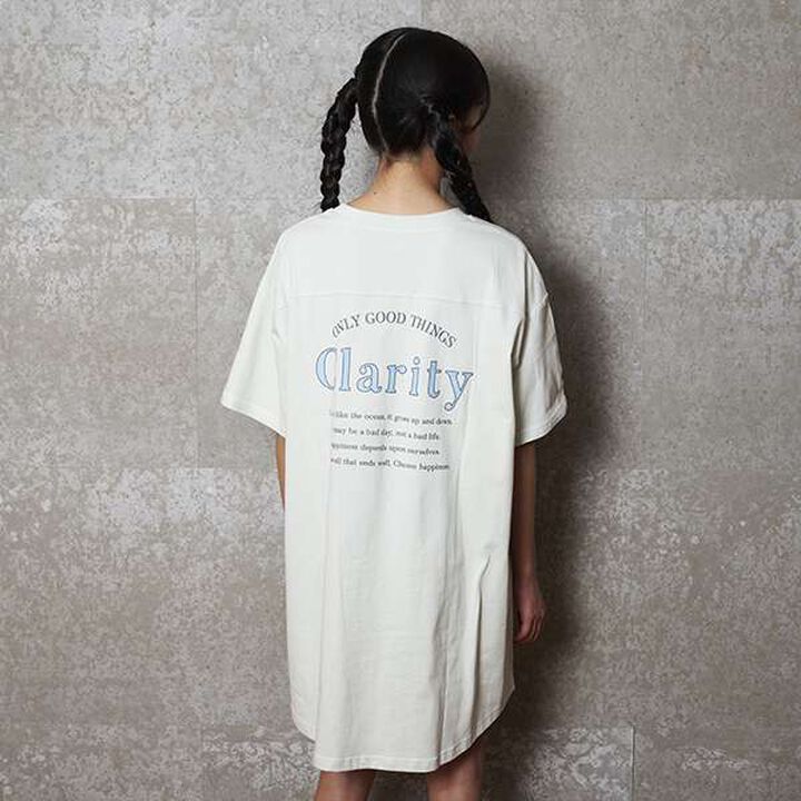 Functional Material Back Print T One-Piece Dress,Emerald green, medium image number 9