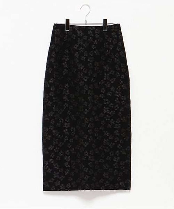Floral Jacquard Tight Skirt,Off white, medium image number 15