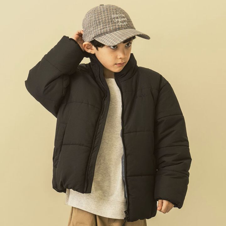 [D Select] Checkered Logo Embroidery Cap,Navy, medium image number 1