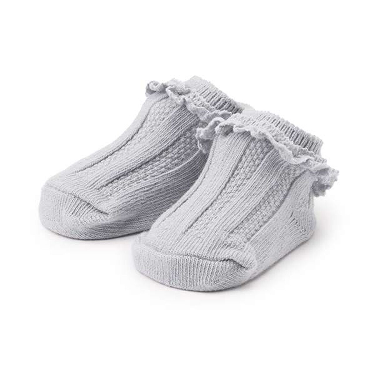 Lace Cup Socks,Blue gray, large image number 0