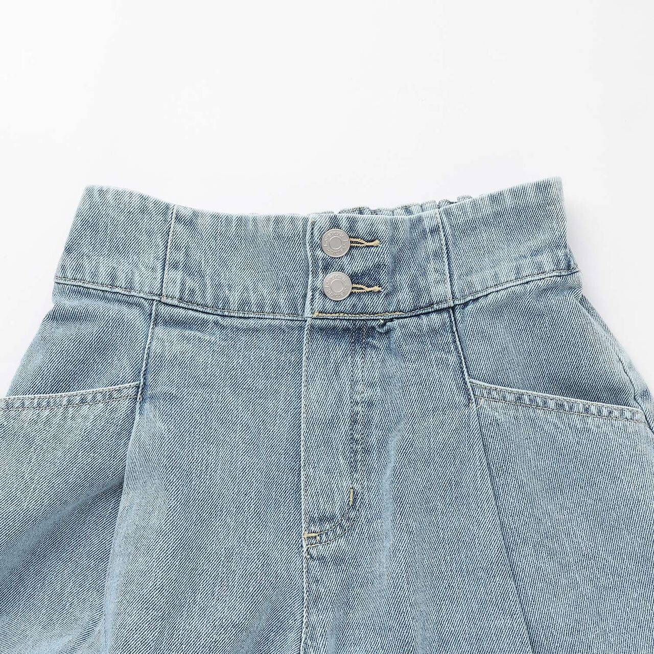 Tuck Flare Culottes for Beautiful Legs,Blue, large image number 2