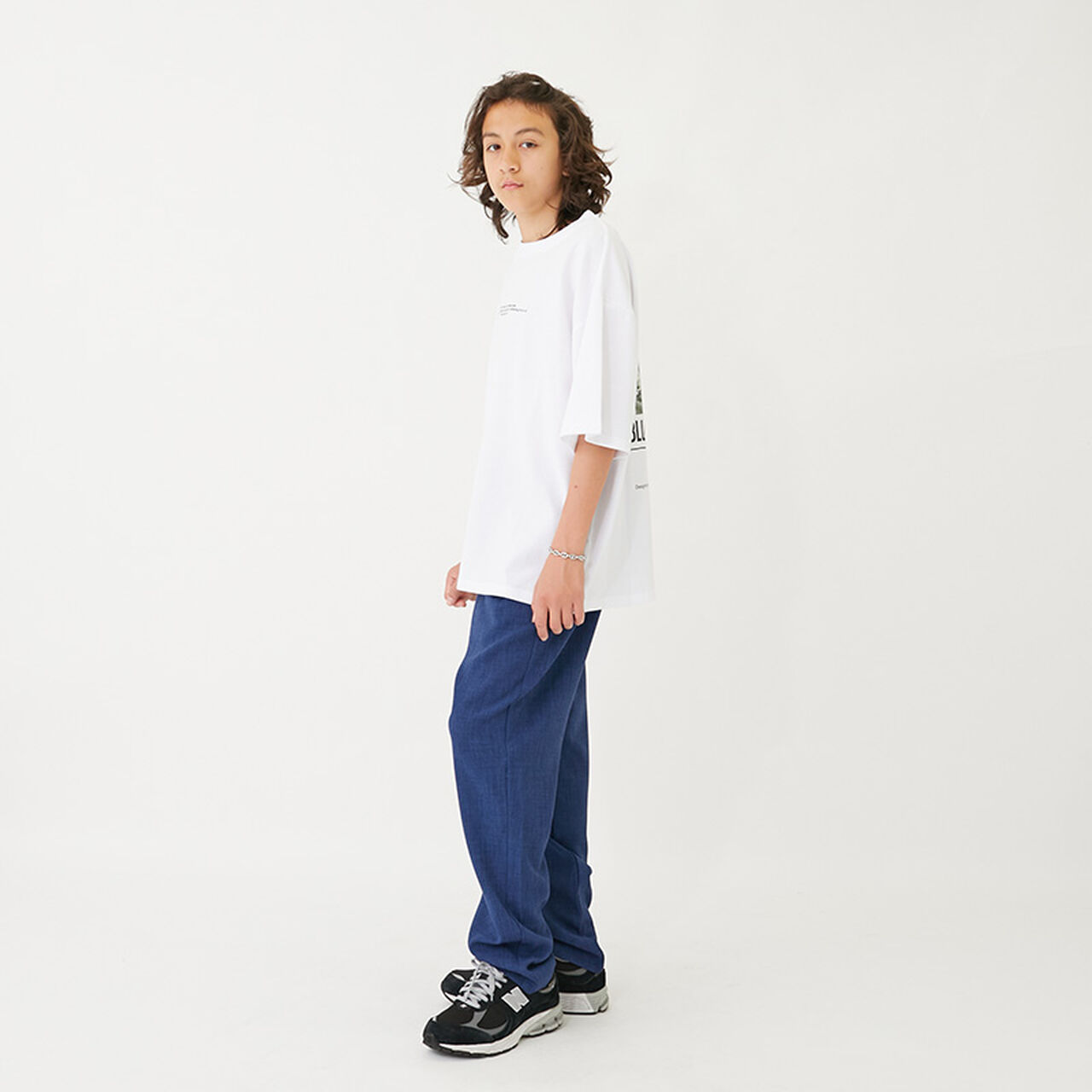 [Cool Touch] High Cool Cotton Back Photo Short Sleeve T-Shirt,Blue, large image number 15