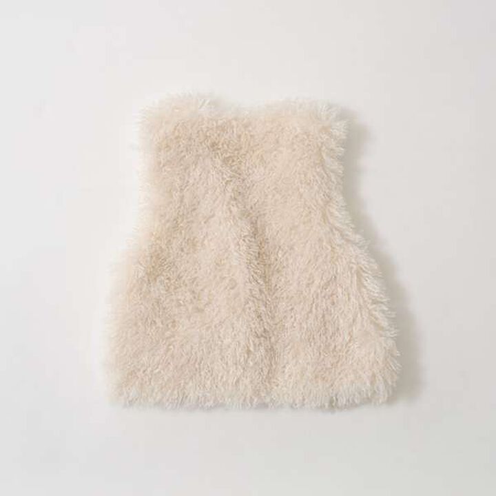 Fluffy Soft Fur Vest,Charcoal gray, medium image number 9