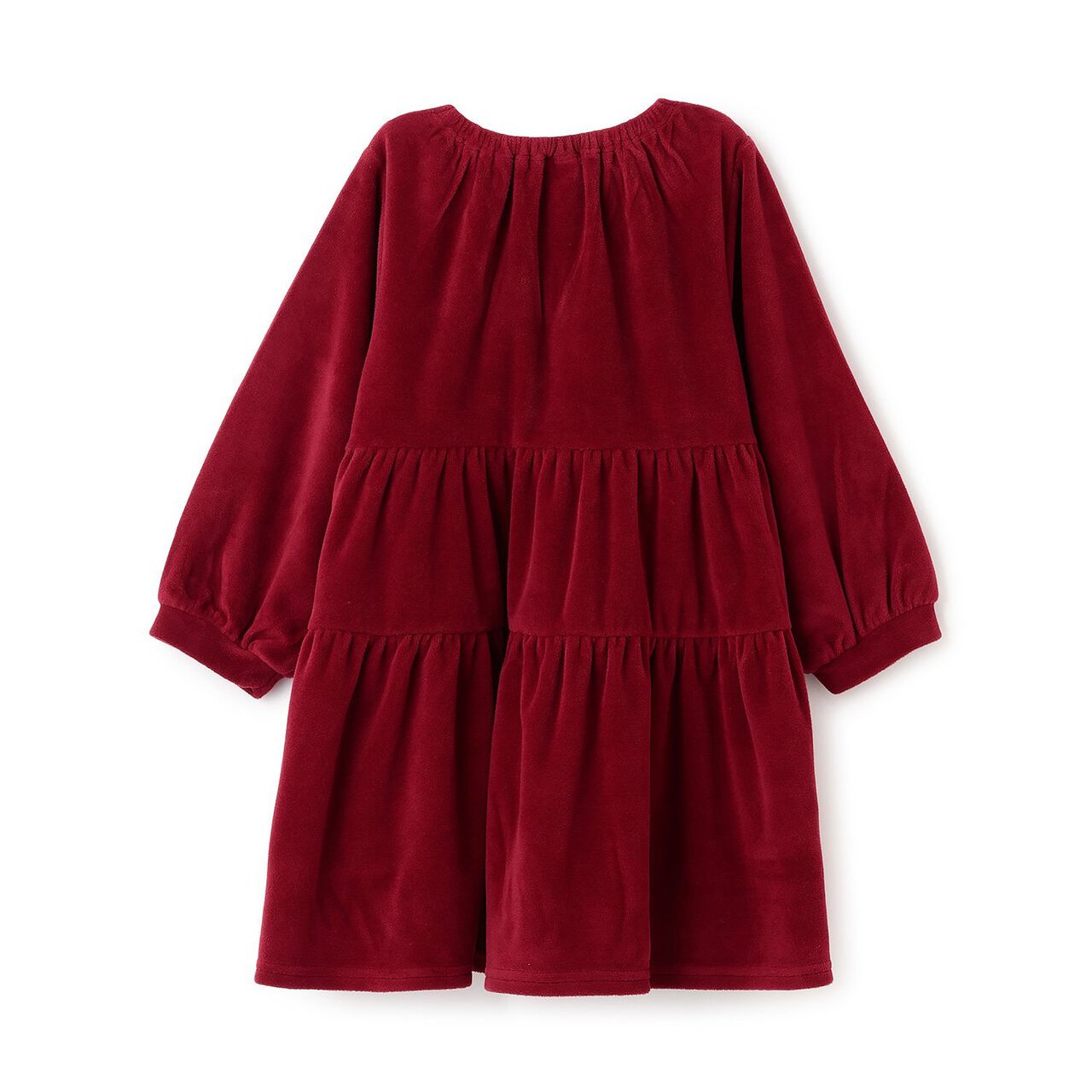 [Miffy] Collar Tiered One-Piece Dress,Charcoal gray, large image number 5