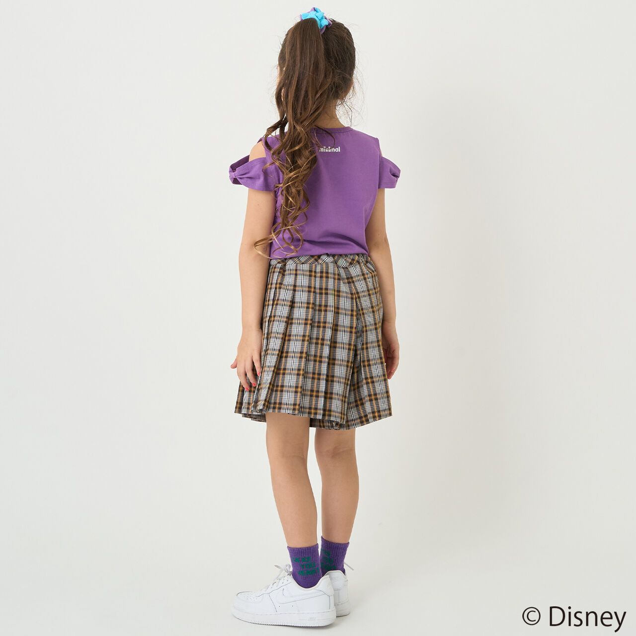 [Stain-resistant and Water-repellent] Disney Princess Off-Shoulder T-Shirt with Ribbon Sleeves,Green, large image number 20