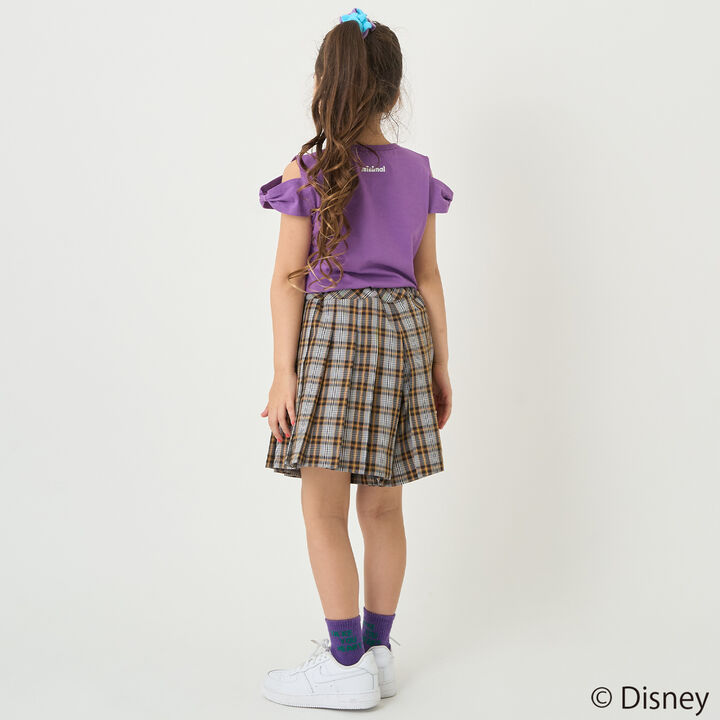 [Stain-resistant and Water-repellent] Disney Princess Off-Shoulder T-Shirt with Ribbon Sleeves,Green, medium image number 20