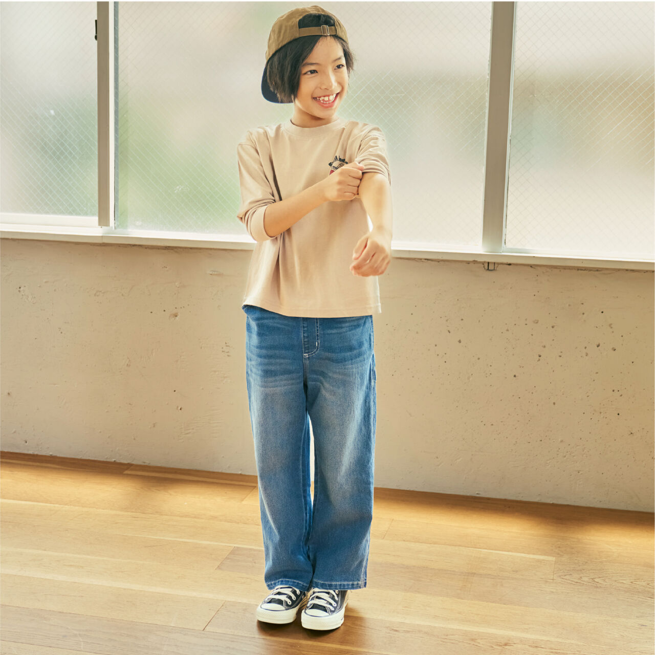 [Parent-Child Matching] [365D.] OFUZAKE Wide Long-Sleeve T-Shirt,Navy, large image number 16
