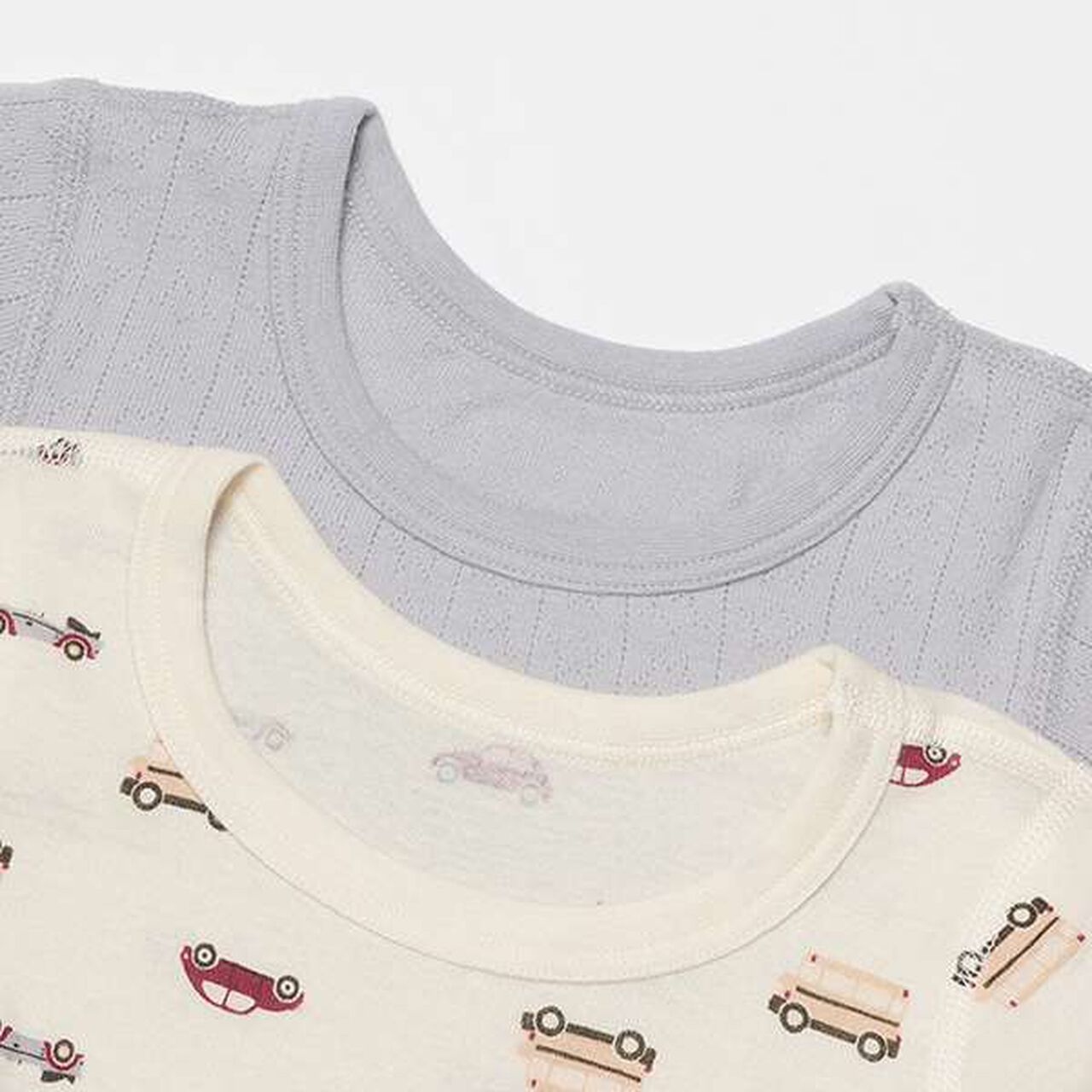 Organic Short Sleeve Undershirts 2-Pack,Pearl white, large image number 8