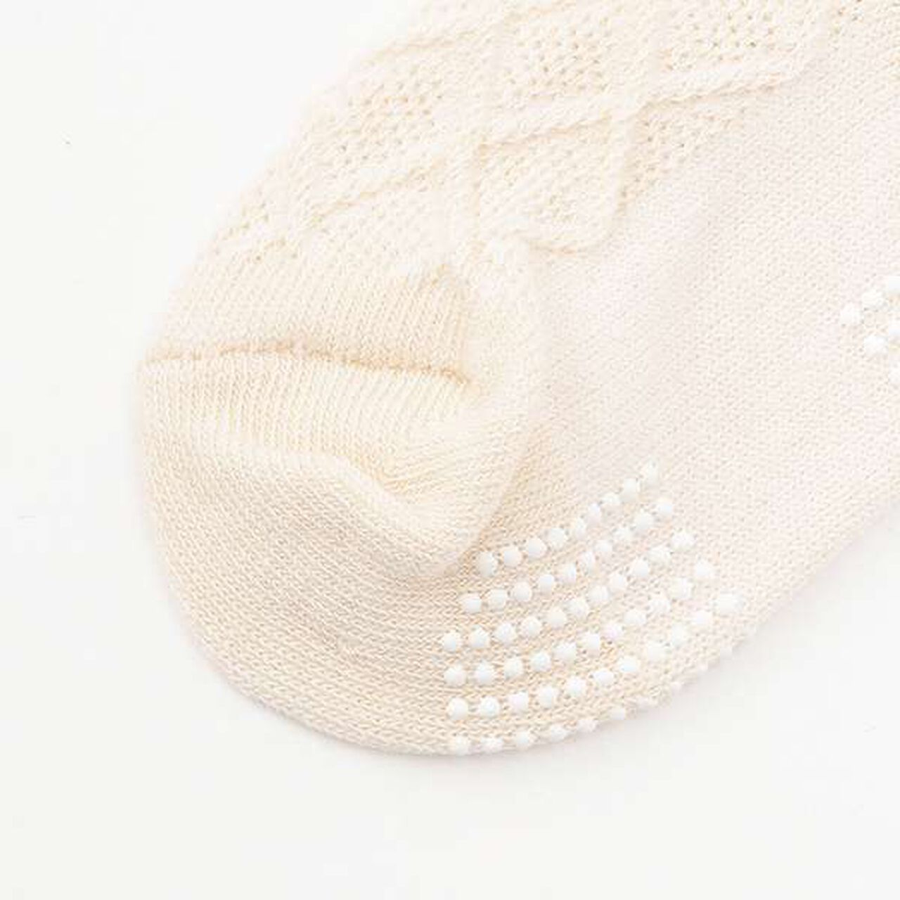 ☆BASIC Wild Strawberry Socks [Organic] [Made in Japan],Pearl white, large image number 2