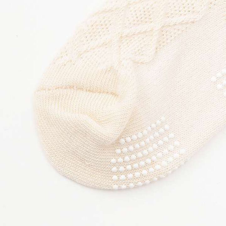 ☆BASIC Wild Strawberry Socks [Organic] [Made in Japan],Pearl white, medium image number 2