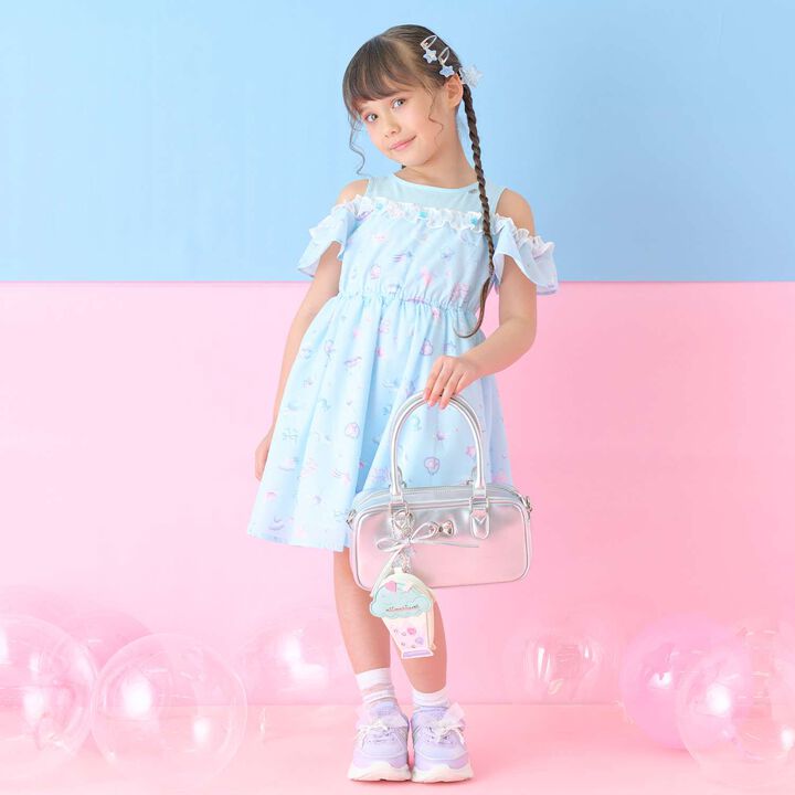 Charm Attached 2 WAY Shoulder Bag,Light pink, medium image number 14