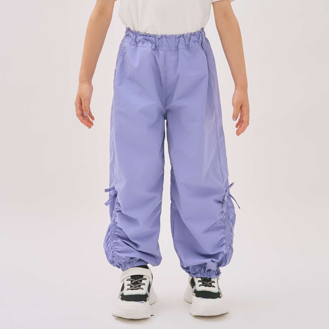 Drawstring Easy Pants,Charcoal gray, large image number 8