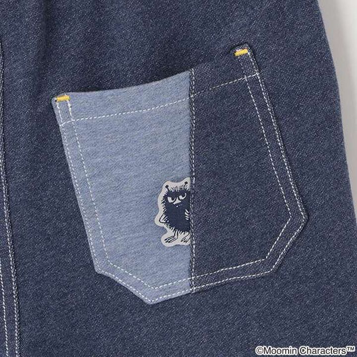 MOOMIN Appliqué 5-Minute Length Pants,Navy, medium image number 2