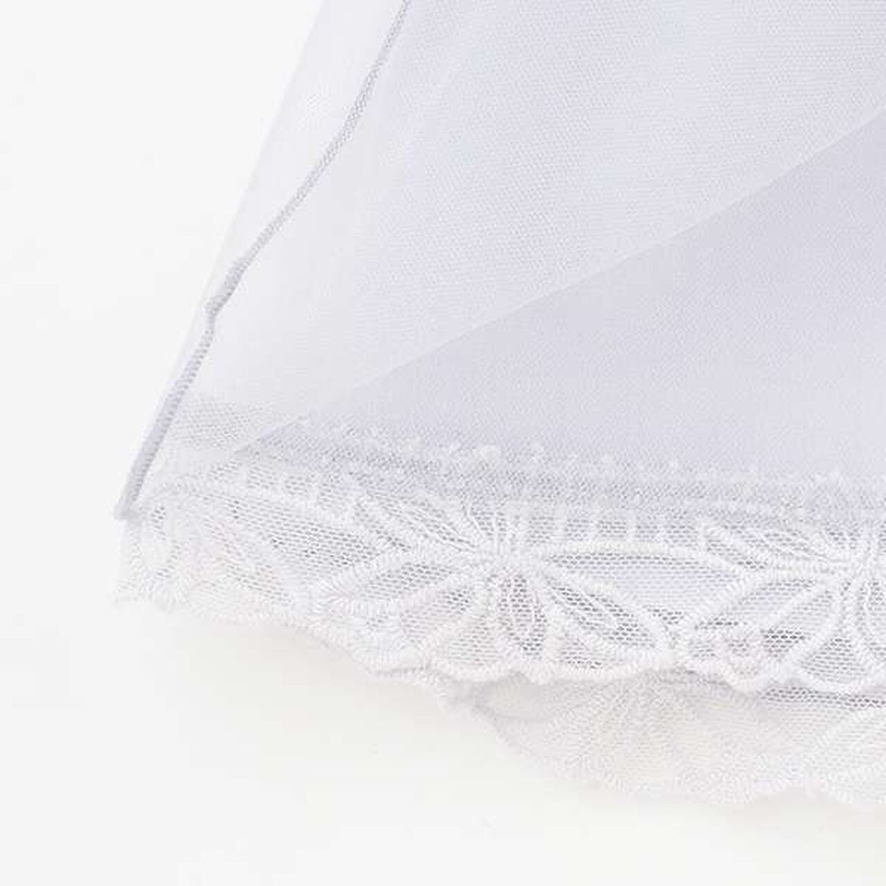 [Link] Sheer Peplum Docking T-Shirt,Off white, large image number 2