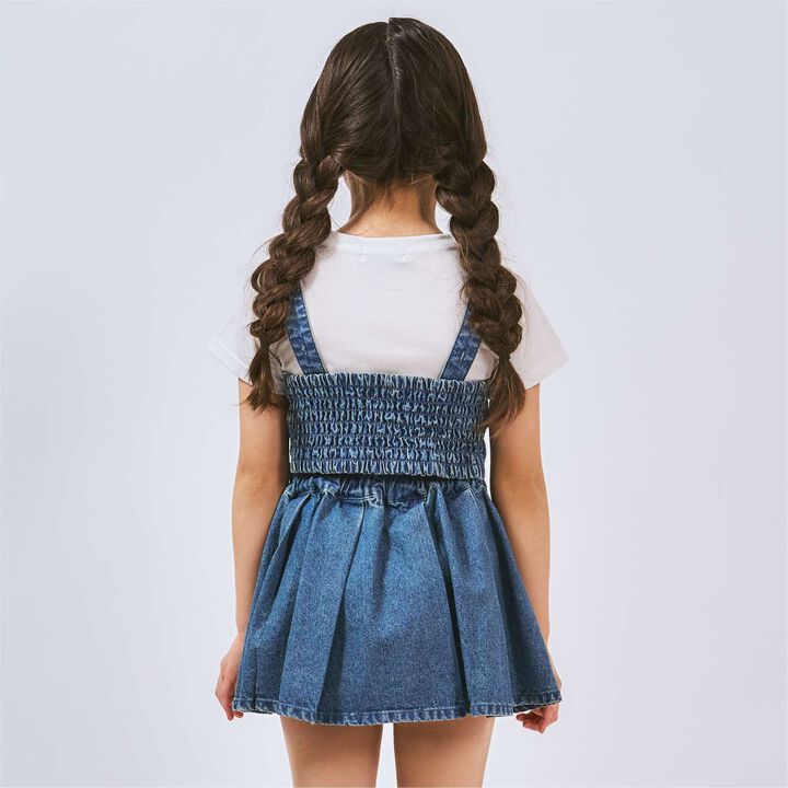 [Ready-to-Wear] Denim Bustier & Pleated Skirt Outfit Set,Blue, medium image number 3