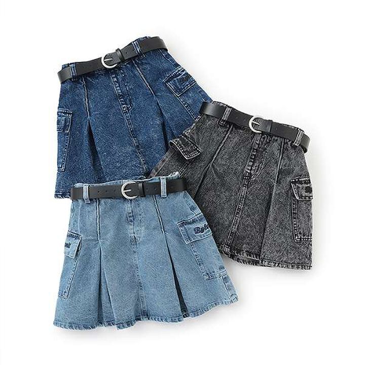 Belted Cargo Skirt,Navy, medium image number 11