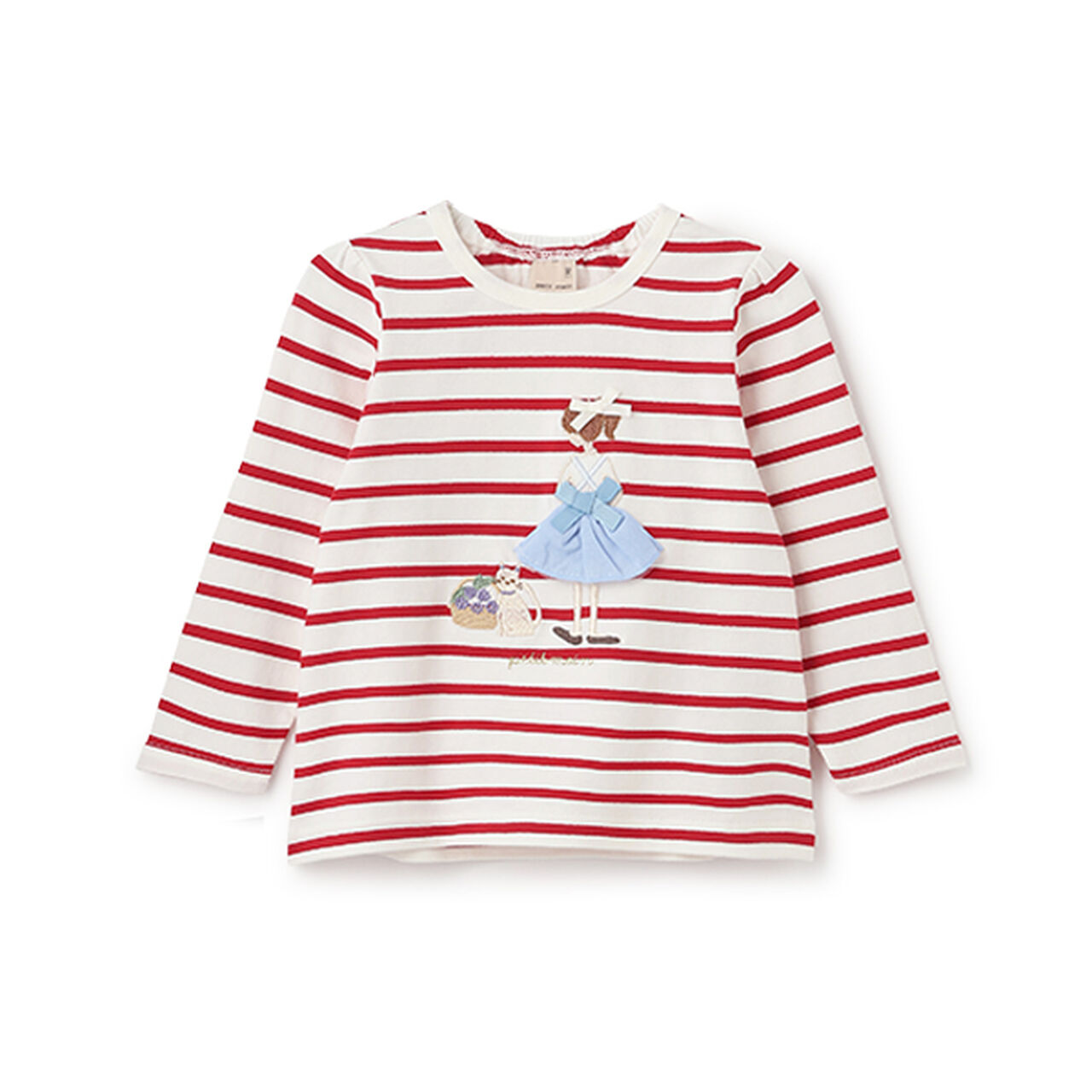 [Link] Girl Appliqué Long Sleeve T-Shirt (Kids Size),Cream, large image number 11