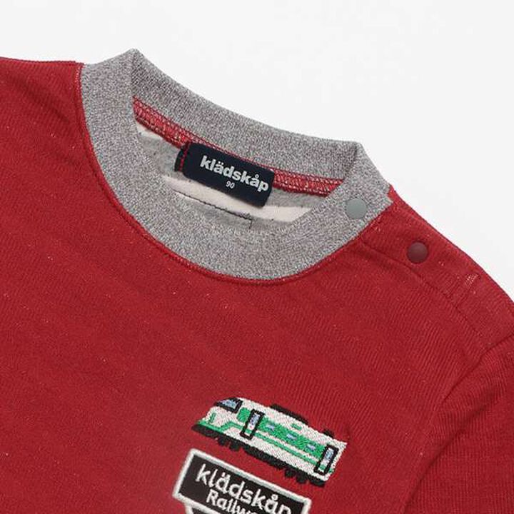 Train and Level Crossing Long-Sleeve T-Shirt,Gray, medium image number 2