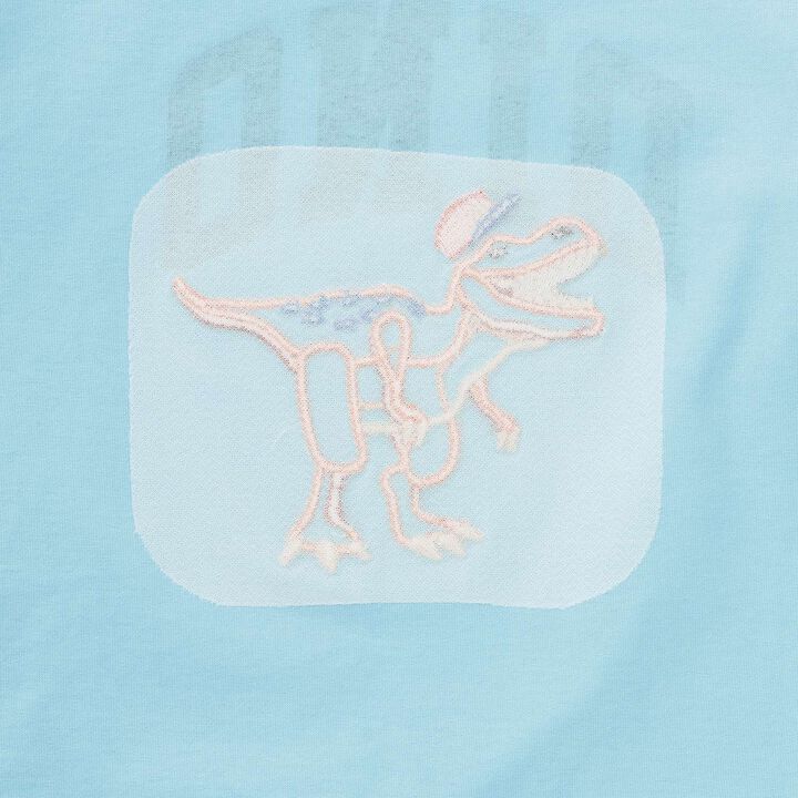 Cap Zaurus Short Sleeve Mesh T-Shirt,Light blue, medium image number 5