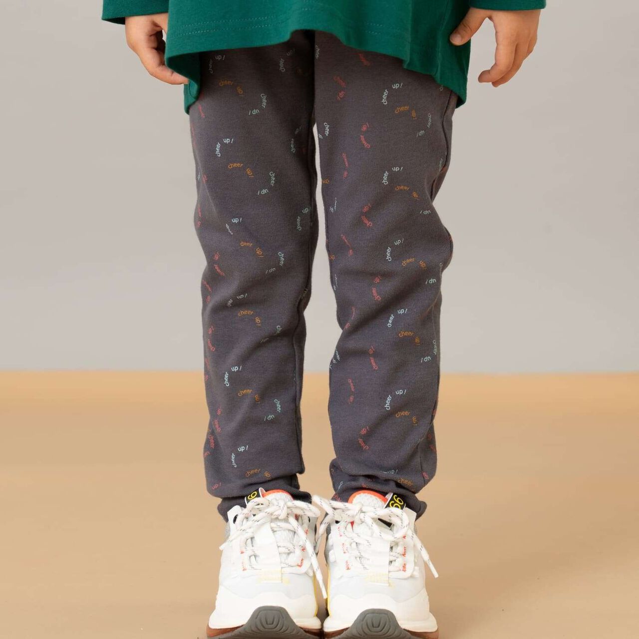 [365D.] Anti-Stain Jersey Knit Pattern Leggings,Charcoal gray, large image number 0