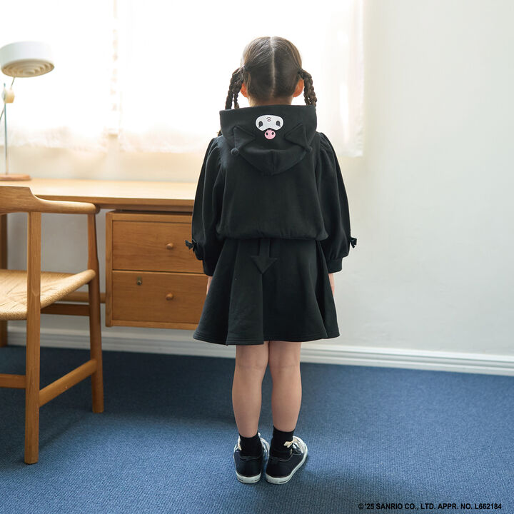 Sanrio Characters Goodbye Pills Fleece Transformation Parka & Flare Skirt Set,Off white, medium image number 25