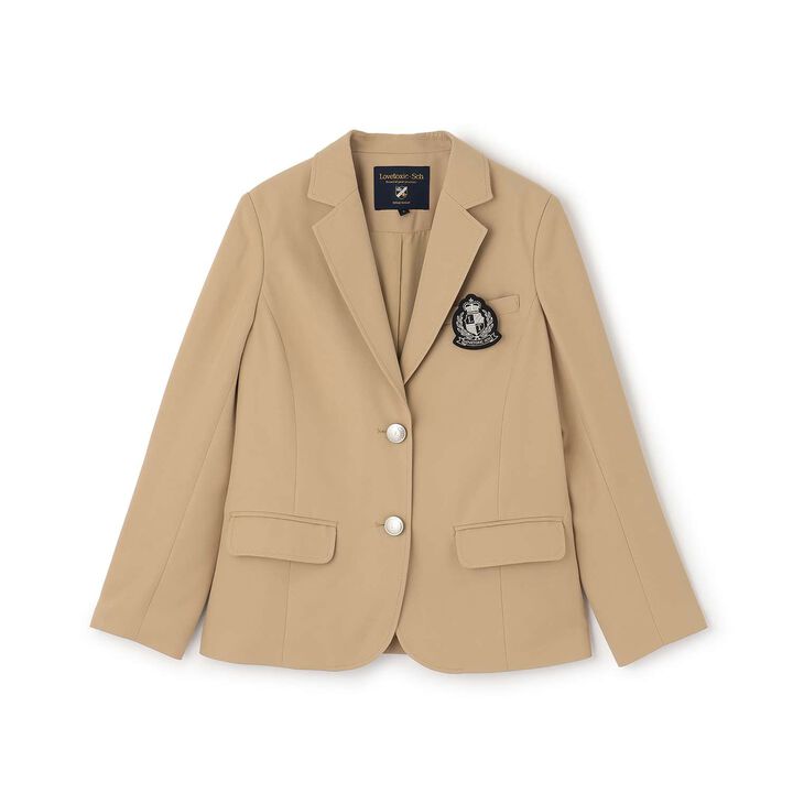 [Graduation Attire] Emblem Tailored Jacket,Beige, medium image number 5