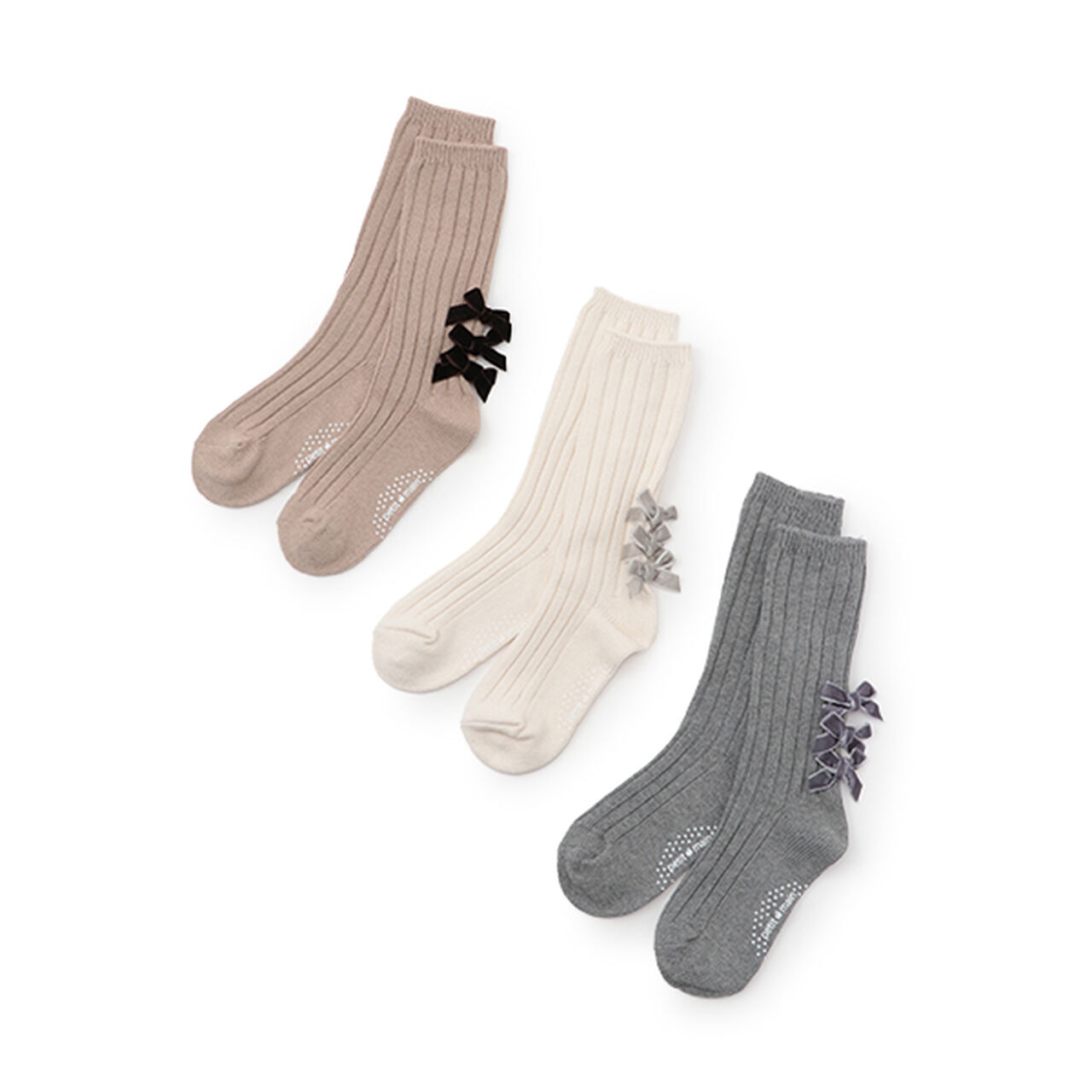 Ribbon Knee Socks,Ivory, large image number 6