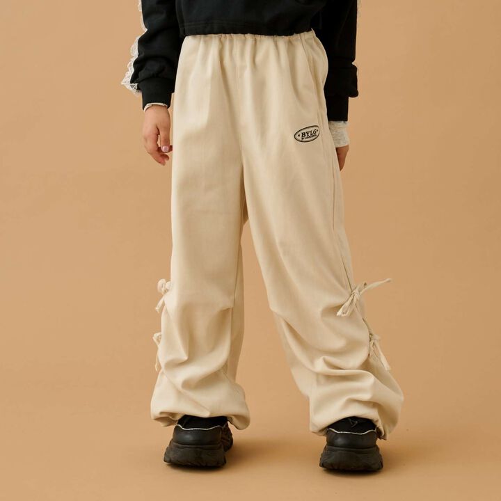 Ribbon Parachute Pants,Ivory, medium image number 0