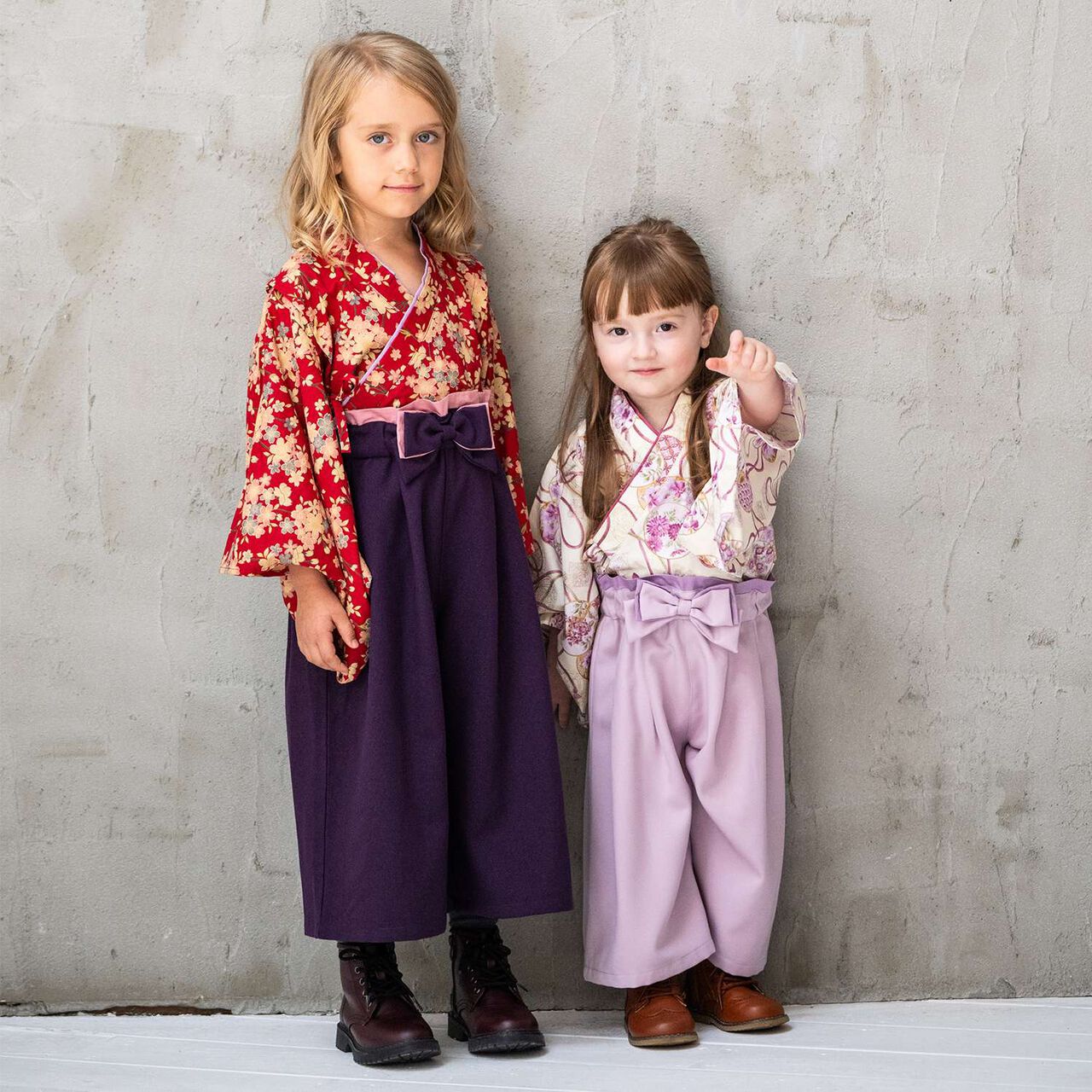 Girls Hakama Set [Made in Japan],Red, large image number 14