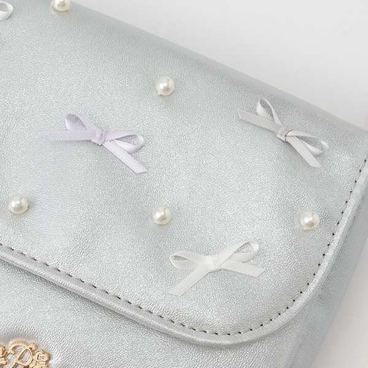 Petit Ribbon Pouch,Silver, medium image number 4