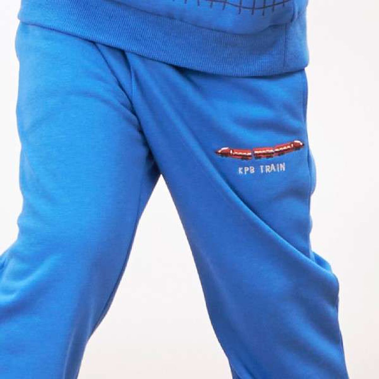 KPBOY Train Embroidery Mini Fleece Set (80-120),Blue, large image number 17