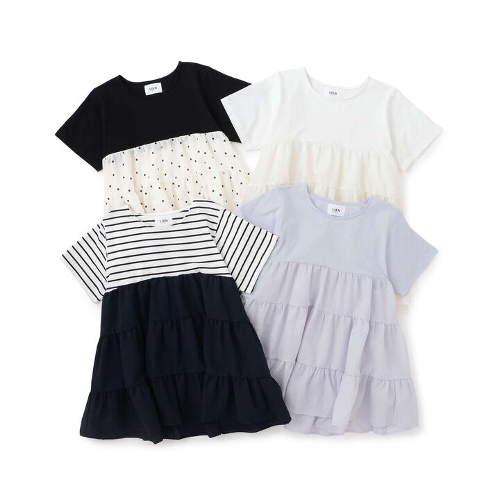 [Parent-Child Matching] Docking Tiered T-Shirt,Ivory, medium image number 6