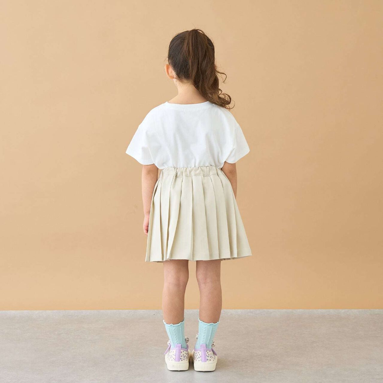 Wrap Skirt with Pleats (Includes Pants),Beige, large image number 14