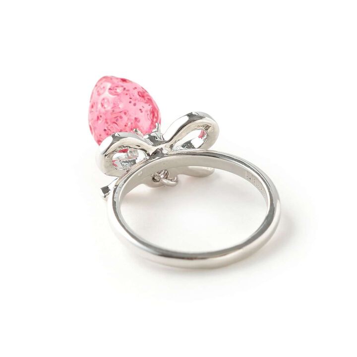 [Liquem] Strawberry Ribbon Ring (Adult Size),Pink, medium image number 1