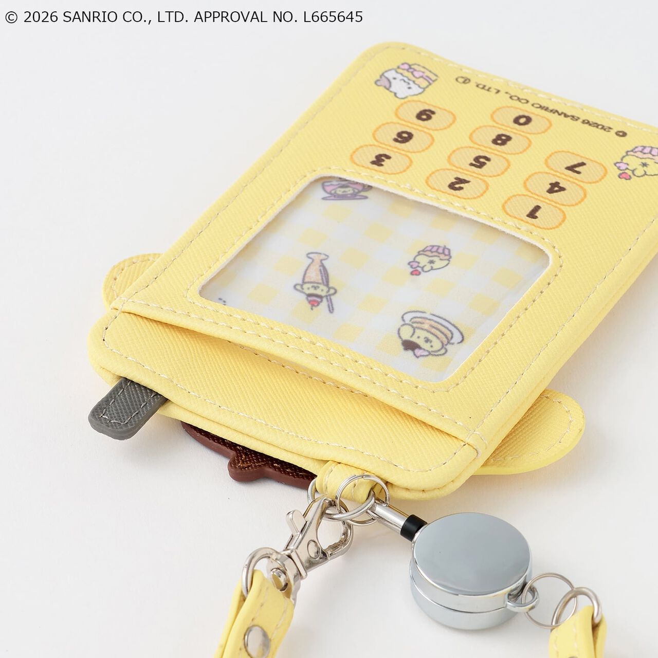 [Pompompurin] Flip Phone Style Card Holder,Yellow, large image number 4