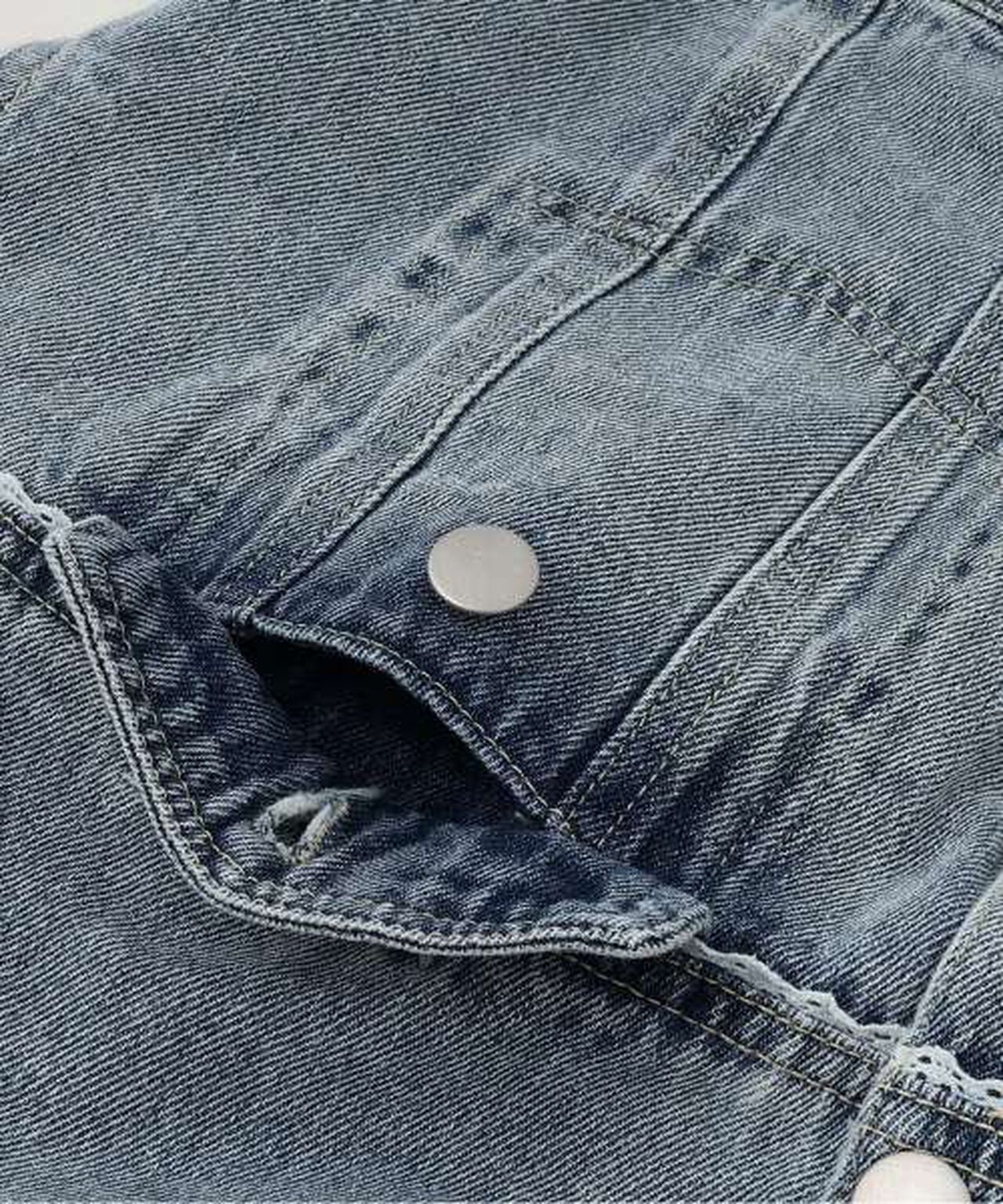 Motif Logo Denim Jacket,Deep blue, large image number 4