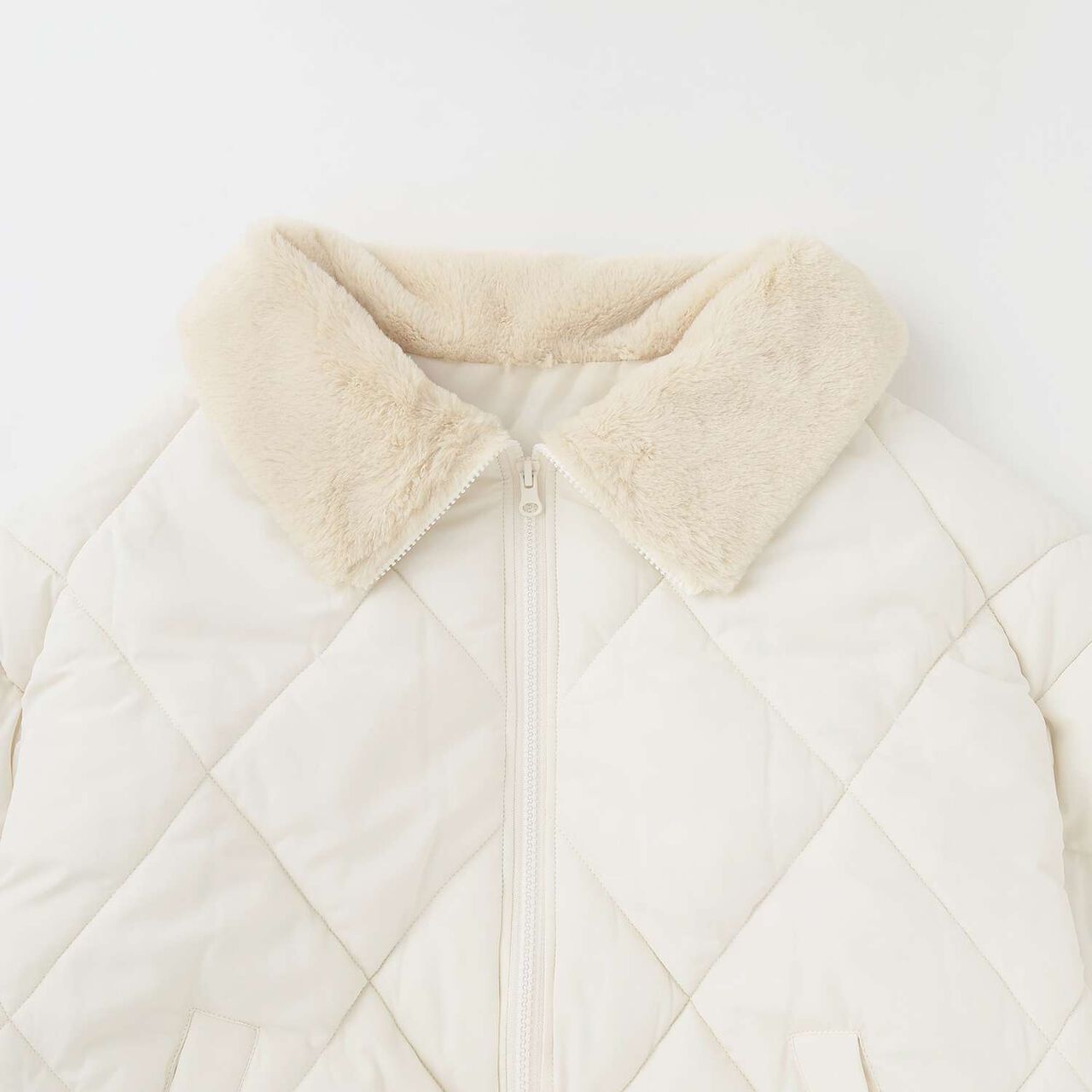 Double Zipper Puffy Quilted Bomber Jacket,Black, large image number 10